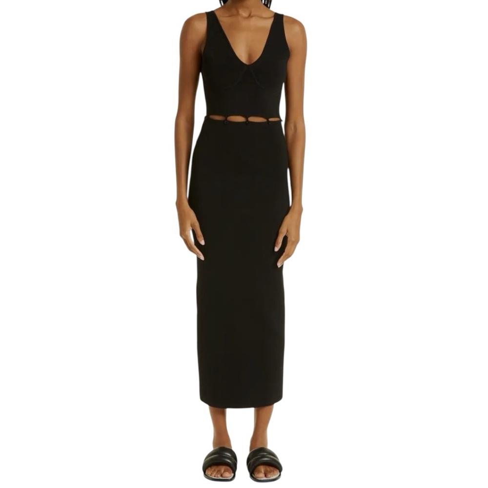 Nanushka Black Midi Dress